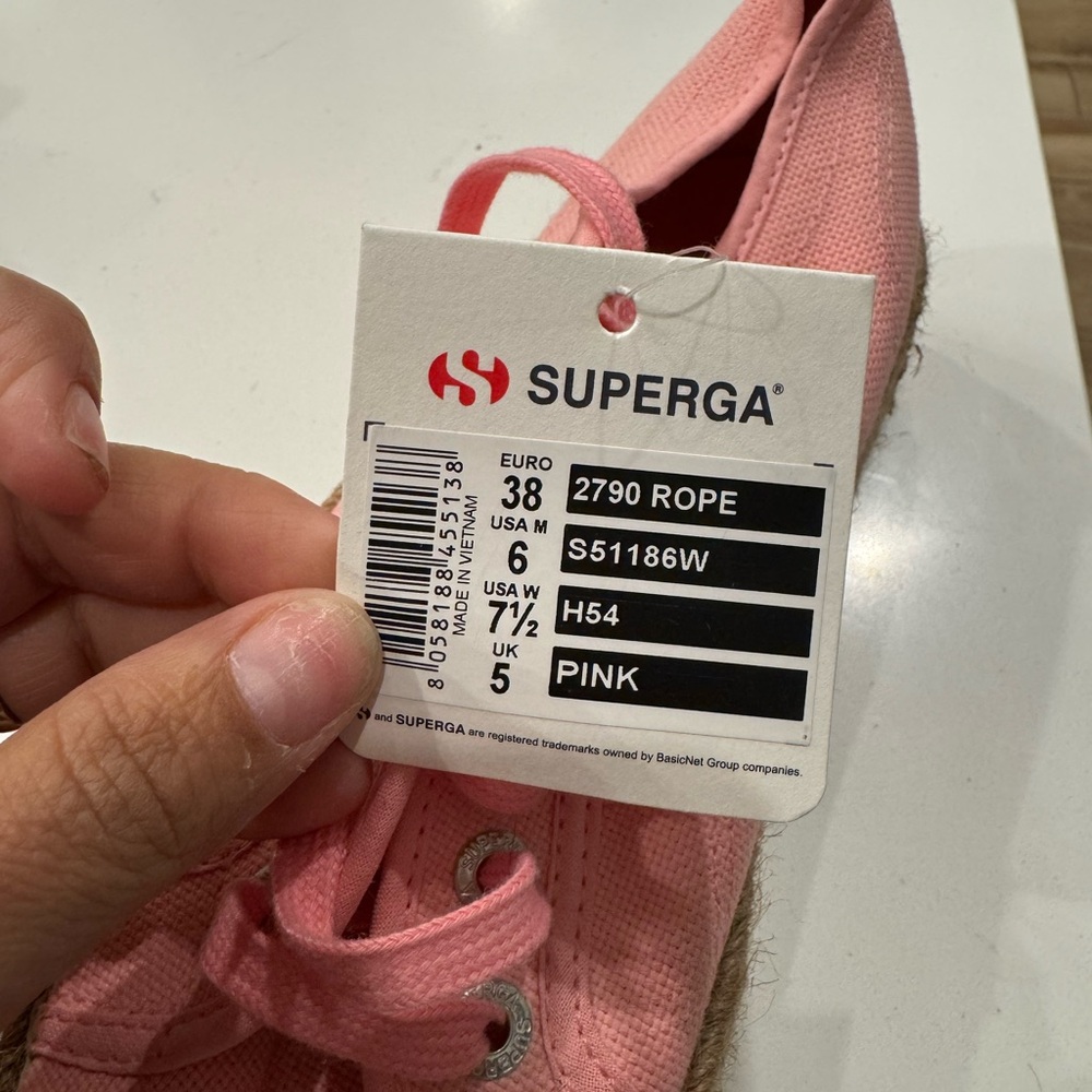 Superga Beige Wedge Sandals - Picture 4 of 4